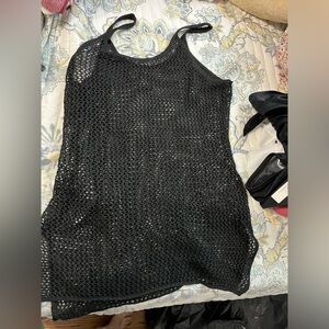 Black Ashley Graham bikini and black coverup size large